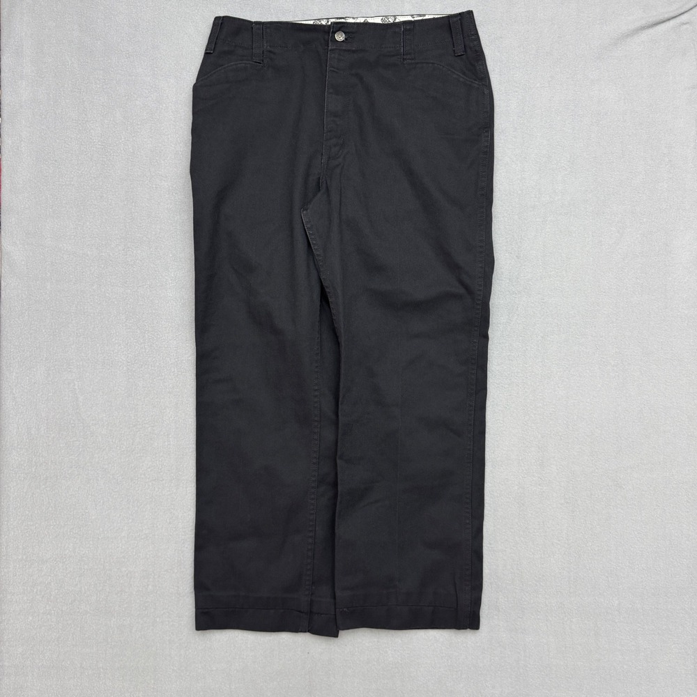 Ben Davis Work Pants 36 Black Straight Leg Durable Workwear Men